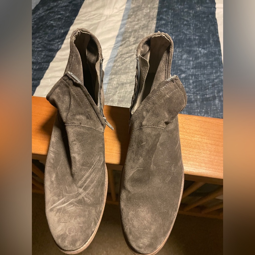 Paul Green Brown Suede Ankle Boots